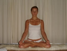 EASY POSE WITH GYAN MUDRA