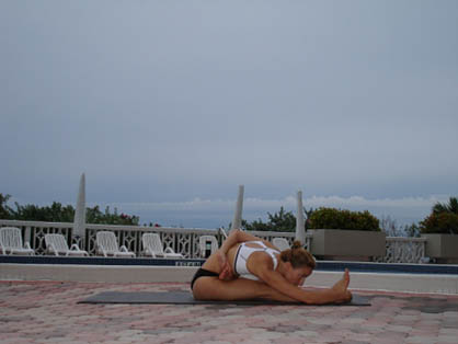 Ardha Baddha Padma Paschimottanasana