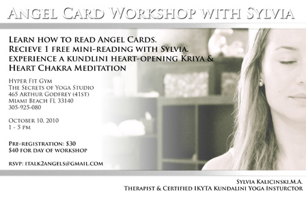 ANGEL CARD WORKSHOP WITH SYLVIA
